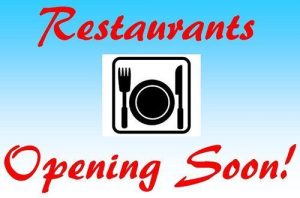 Restaurants opening soon